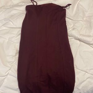 maroon dress